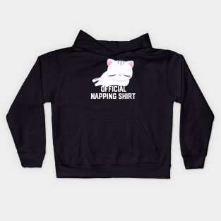 official napping shirt Kids Hoodie